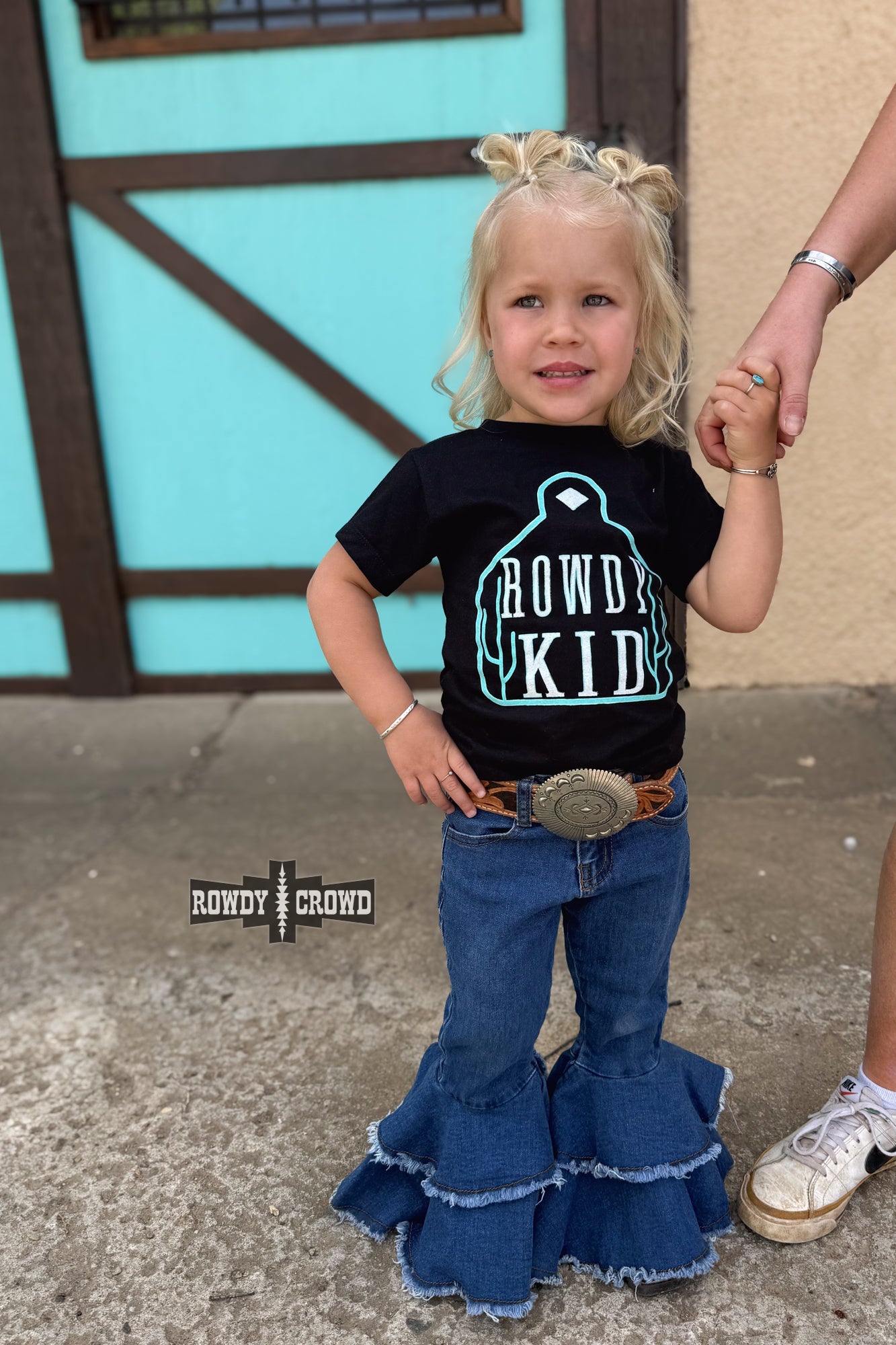 TURQUOISE- Rowdy Kid Tee
