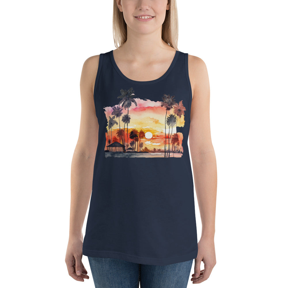 Summer Scene Unisex Tank