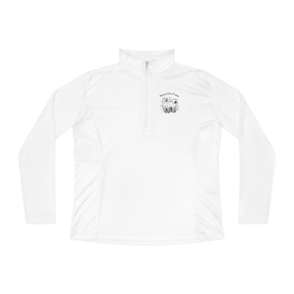 White Dog Farms Ladies Quarter-Zip Pullover - Black Logo