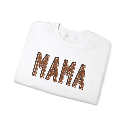 Mama Tooled Leather Crewneck Sweatshirt