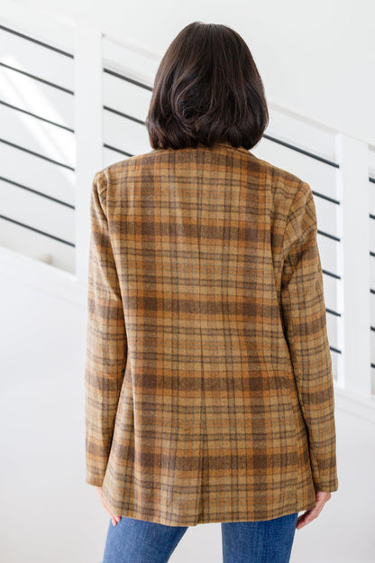 World Class Plaid Blazer