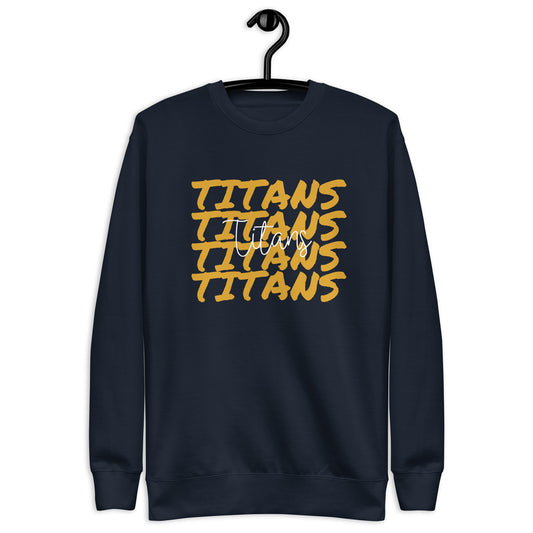 Titans Gold Stacked Sweatshirt