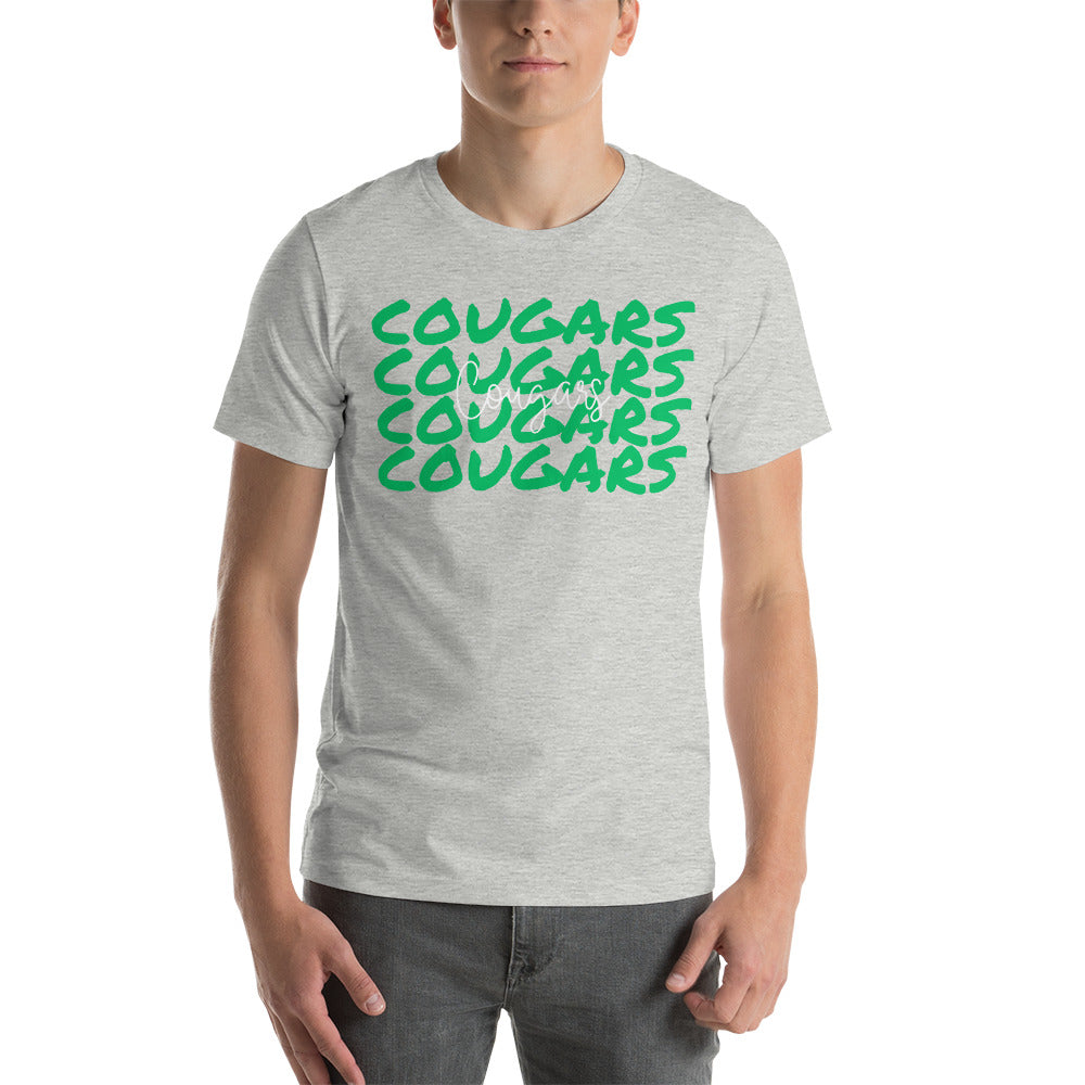 Cougars Stacked Green