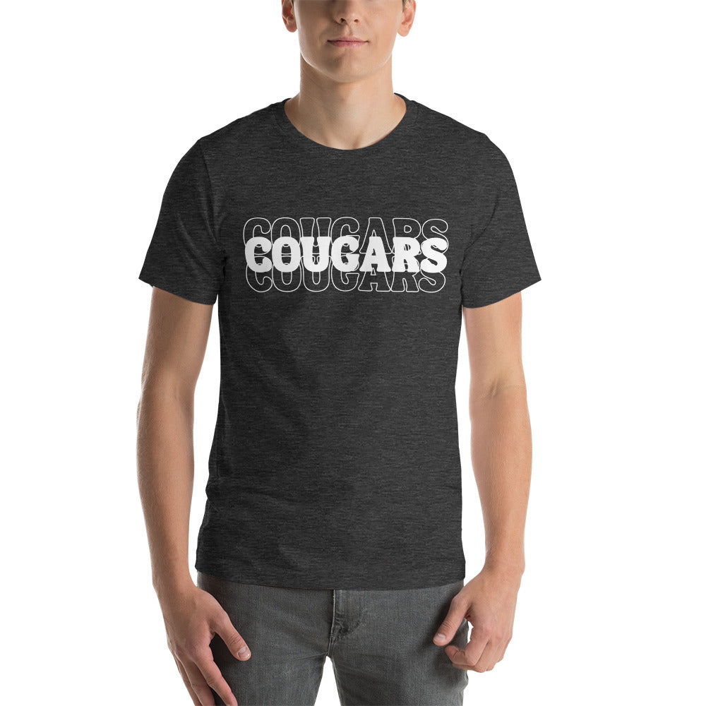 Cougars Retro Stacked